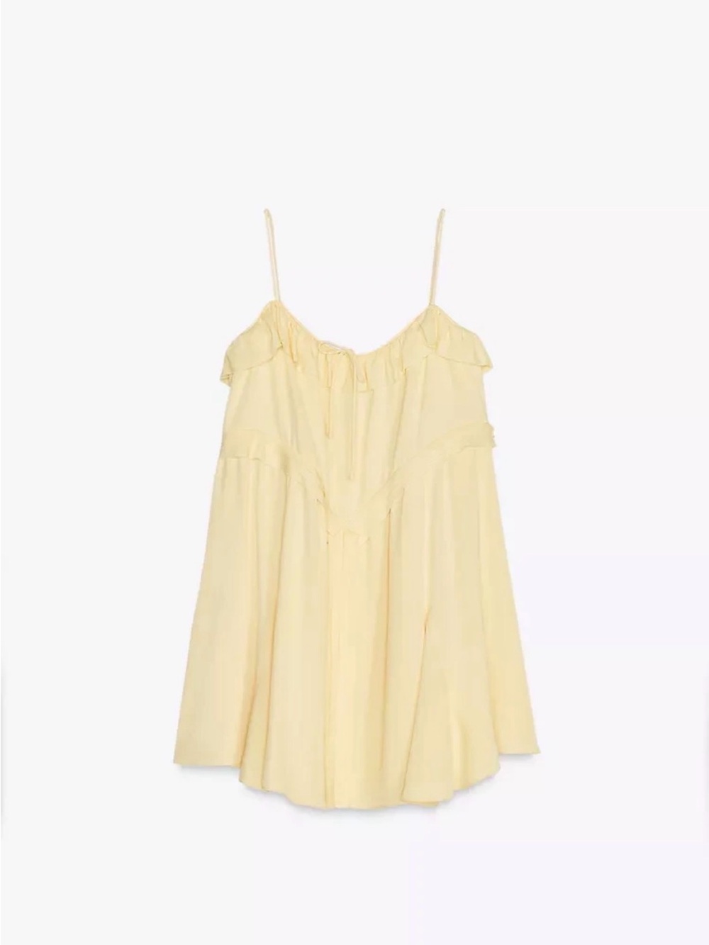 💛Zara MINI RUFFLE DRESS ZW COLLECTION - Picture 5 of 7